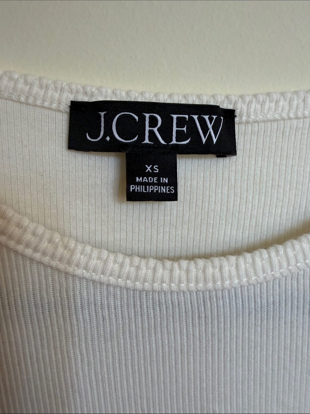 J.Crew Fine Rib Short Sleeve T-Shirt - Picture 3 of 3